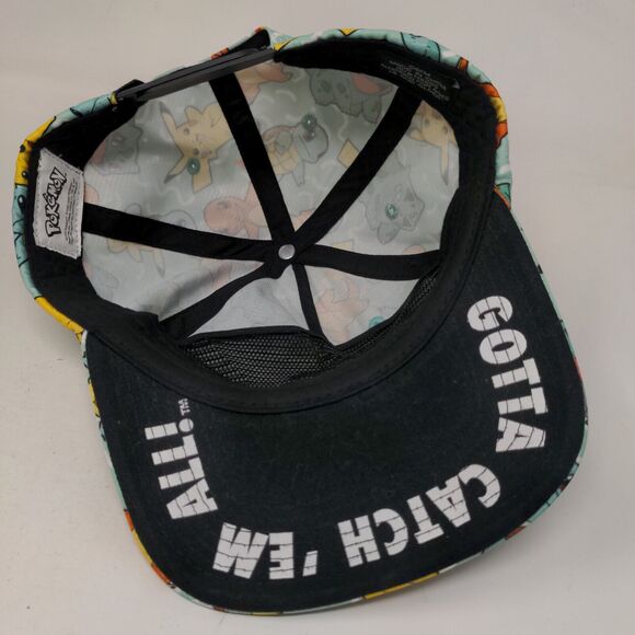 Pokemon All Over Character Snapback Hat Multi OSFM Gotta Catch 'Em All! - Picture 6 of 8